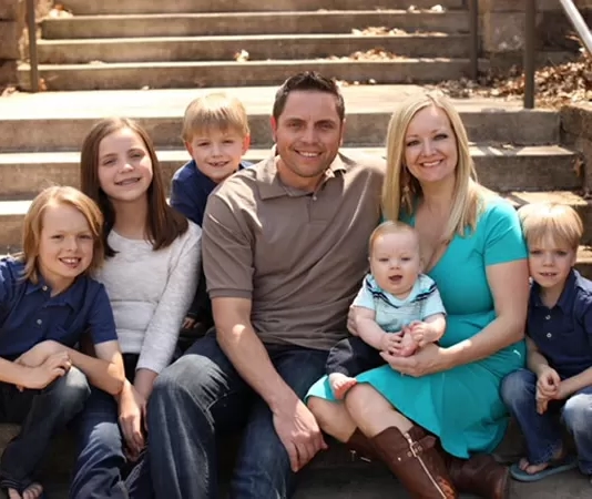 Chiropractor Andover MN Karrie Lehn With Family